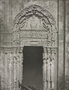 Cattedrale di Chartres: Porta destra del Portale Reale con Nostra Signora di Chartres, 1857