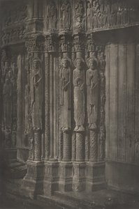 Planche XIII Cattedrale di Chartres, Statue Colonne della Porta Centrale del Portale
