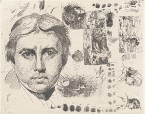 Ritratto di Ingres, 1844, stampato 1982 da Charles Nègre