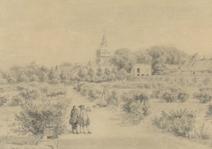 Vista del villaggio di Marigny da Charles Nicolas Cochin (II)
