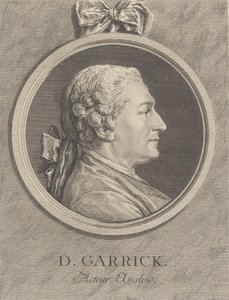 Ritratto di David Garrick, 1764 da Charles Nicolas Cochin