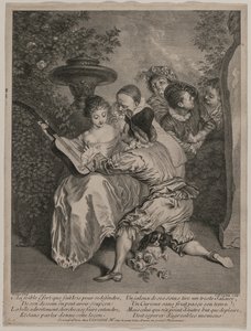 Il Romanziere da Charles Nicolas Cochin