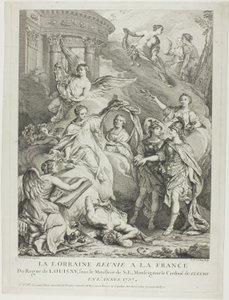La Lorraine reunie a la France (La Lorena riunita alla Francia) da Charles Nicolas Cochin I