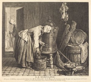 La fontana da Charles Nicolas Cochin I after Jean Siméon Chardin
