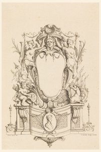 Progetto per cartiglio da "Cartouches Nouvellement Inventez" da Charles Nicolas Cochin the younger