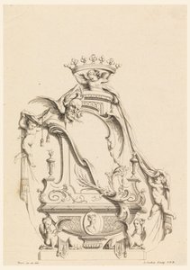Progetto per Cartiglio da "Cartouches Nouvellement Inventez" da Charles Nicolas Cochin the younger