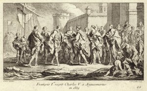 Re Francesco I di Francia riceve l