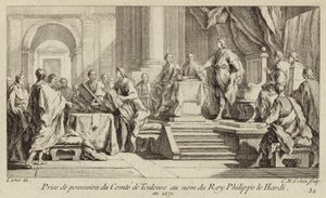 Possesso della contea di Tolosa preso in nome del re Filippo III di Francia da Charles Nicolas II Cochin