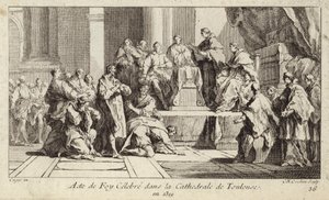 Catari pentiti che dichiarano la loro fede nella religione cattolica nella Cattedrale di Tolosa, Francia da Charles Nicolas II Cochin