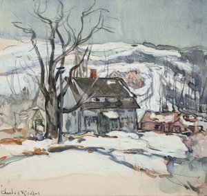 Casa e Albero in Inverno da Charles P. Reiffel