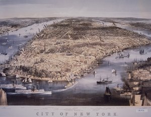 Città di New York, stampata e pubblicata da N. Currier da Charles Parsons