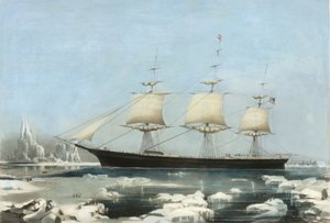 Clipper Ship Red Jacket - Nel ghiaccio al largo di Capo Horn, durante il suo passaggio dall