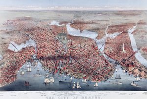 La città di Boston da Charles Parsons