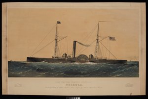 La cannoniera degli Stati Uniti Osceola da Charles Parsons