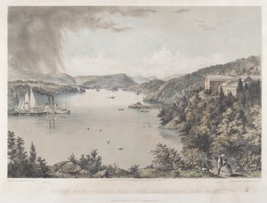 Hudson River Portfolio: Vista a Sud da Battery Knox, West Point