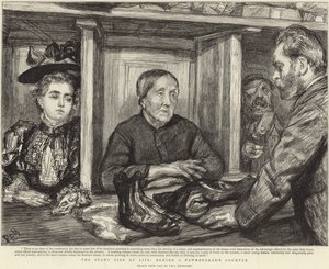 Dietro il banco di un banco dei pegni da Charles Paul (after) Renouard