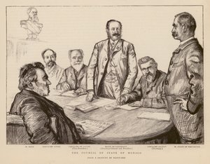 Consiglio di Stato di Monaco da Charles Paul (after) Renouard