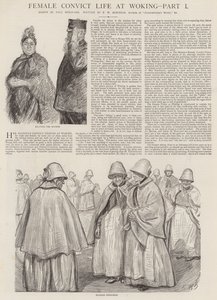 Vita delle detenute a Woking da Charles Paul Renouard
