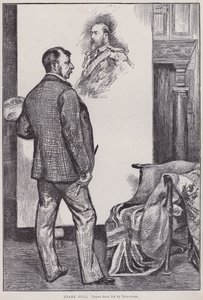 Frank Holl, dipingendo nel suo studio da Charles Paul Renouard