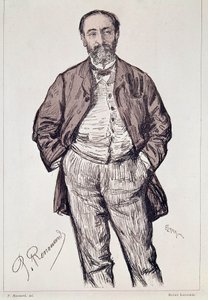 Ritratto di Camille Saint-Saëns, compositore francese, XX secolo (incisione)