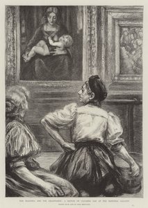 La Madonna e le donne delle pulizie, uno schizzo del giorno delle pulizie alla National Gallery
