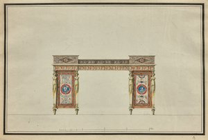 Progetto di una scrivania, c. 1800