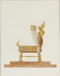 Progetto della culla per Sua Maestà il Re di Roma, 1811 da Charles Percier
