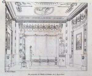 Studio di pittura per CI da Charles Percier