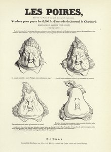Caricatura del re Luigi Filippo I di Francia da Charles Philipon