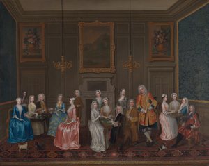 Festa del tè a casa di Lord Harrington, St. James