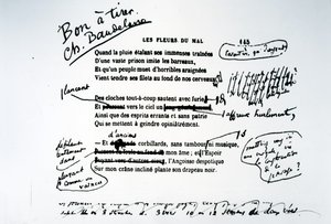 Bozza corretta di Les Fleurs du Mal