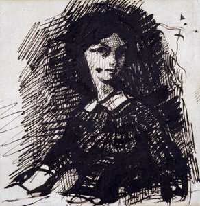 Ritratto di Jeanne Duval, metà XIX secolo da Charles Pierre Baudelaire