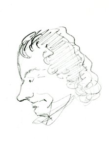 Autoritratto, c. 1843 da Charles Pierre Baudelaire