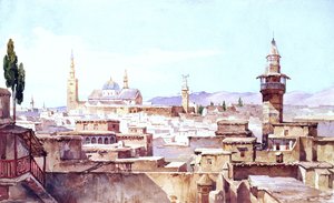 Una vista di Damasco da Charles Pierron