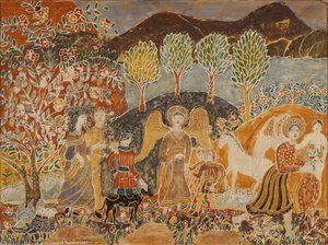 Angeli in un paesaggio da Charles Prendergast