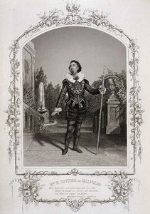 Mr W. Davidge come Malvolio, Atto III Scena 4 di 