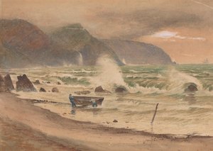 Paesaggio con Due Uomini e una Barca da Charles Reginald Aston