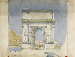 Arco di Tito, Roma, 1891 da Charles Rennie Mackintosh