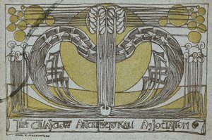 Programma della Conversazione, dalla Glasgow Architectural Association da Charles Rennie Mackintosh