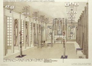 Design per una sala musicale, c.1901 da Charles Rennie Mackintosh