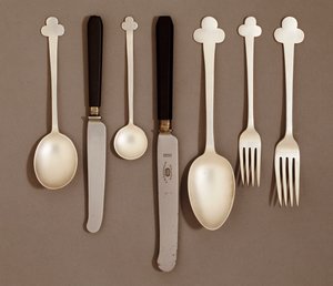 Servizio da tavola elettroplaccato, per E. Bingham & Co., c.1906