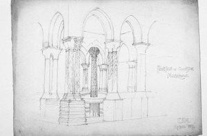Fontana nel chiostro, Monreale, 1891