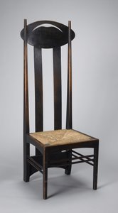 Sedia con schienale alto da Charles Rennie Mackintosh