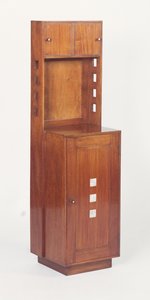 Comodino intarsiato di madreperla, 1917 da Charles Rennie Mackintosh