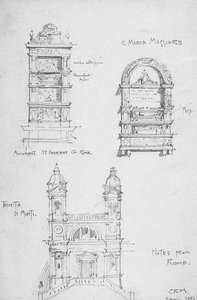 Note da Roma, 1891 da Charles Rennie Mackintosh