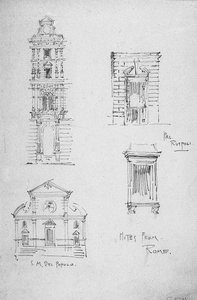 Note da Roma, 1891 da Charles Rennie Mackintosh