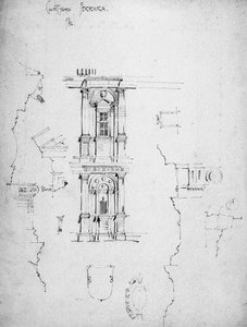 Cortile del Palazzo, Ferrara, 1891 da Charles Rennie Mackintosh