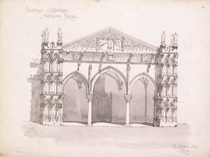 Cattedrale di Palermo, studio del portico d