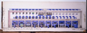 Disegni architettonici precedentemente non registrati per un negozio e una strada porticata da Charles Rennie Mackintosh