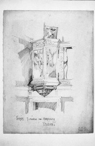 Pulpito, S. Maria dei Miracoli, Venezia, 1891 da Charles Rennie Mackintosh